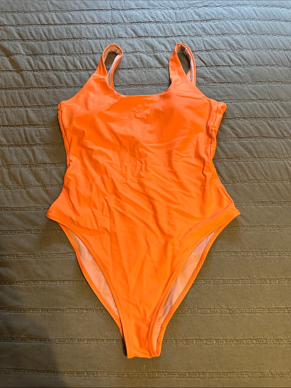 Gymshark Bright Orange One-Piece Swimsuit